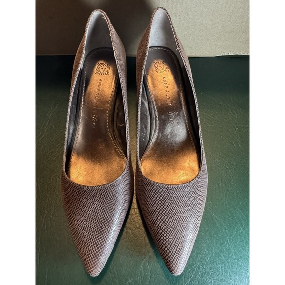 Anne Klein Shoes - Anne Klein Akisana flex Faux Snakeskin Leather Heels Pump Size 7.5